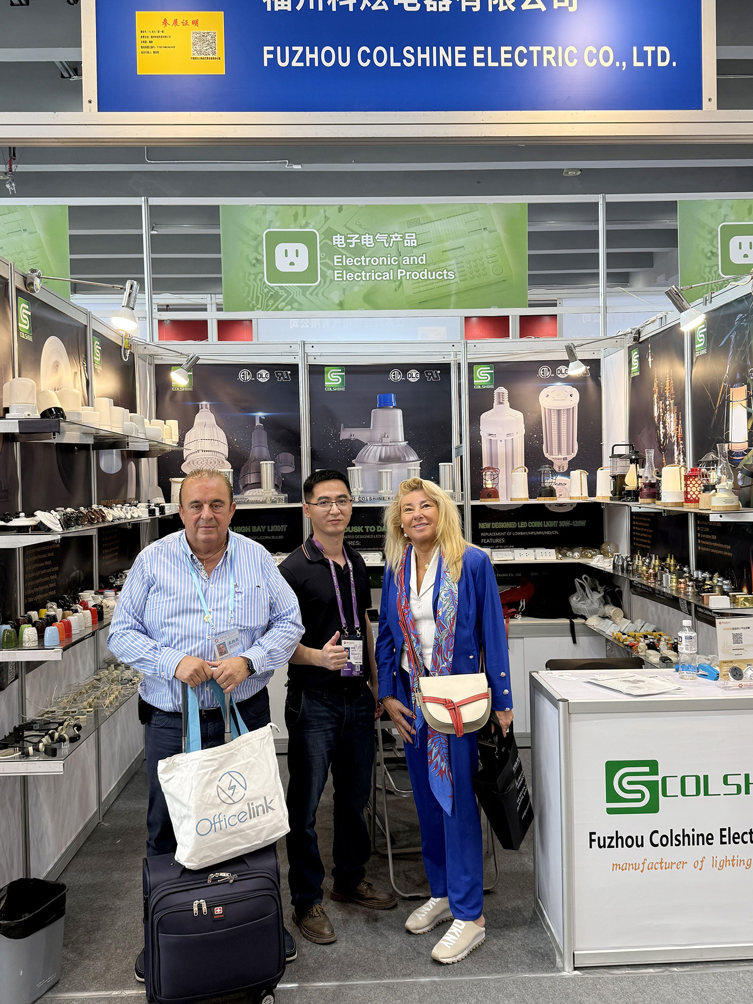 Colshine and business partner in Europe